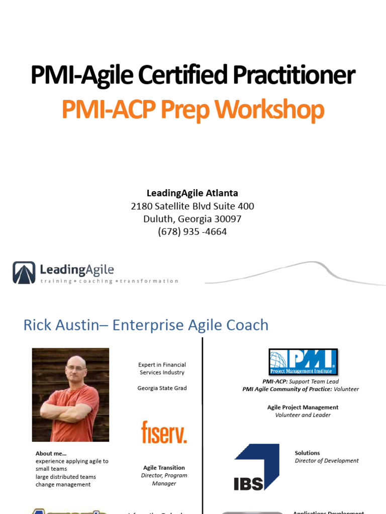 Pmi Acp Prep Workshop Download Free Pdf Agile Software Development