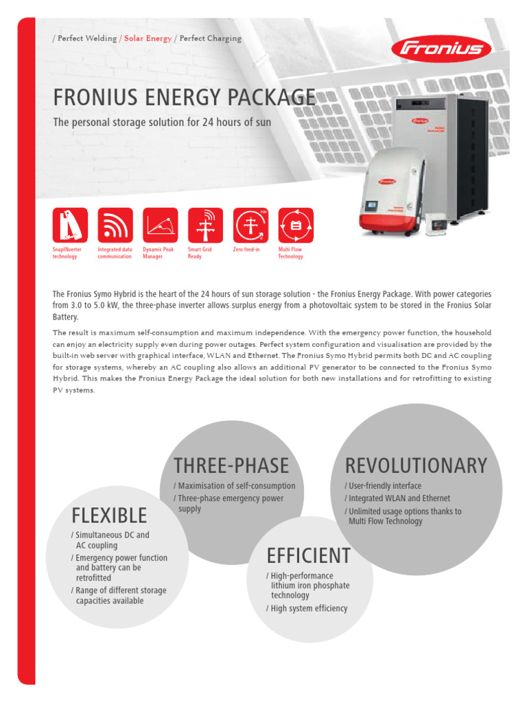 SE DS Fronius Energy Package EN-1304594 | PDF | Photovoltaic System ...