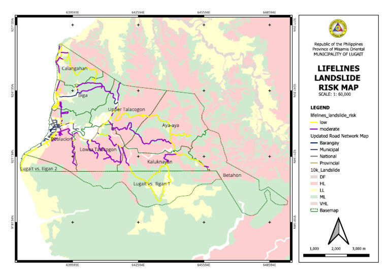 Lifelines Landslide Risk Map | PDF