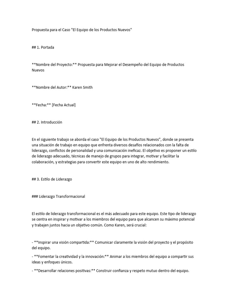 Mejora del Desempeño en Equipos Nuevos | PDF | Liderazgo | Juego de rol