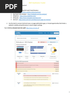 Week 6 SEO Audit Worksheet