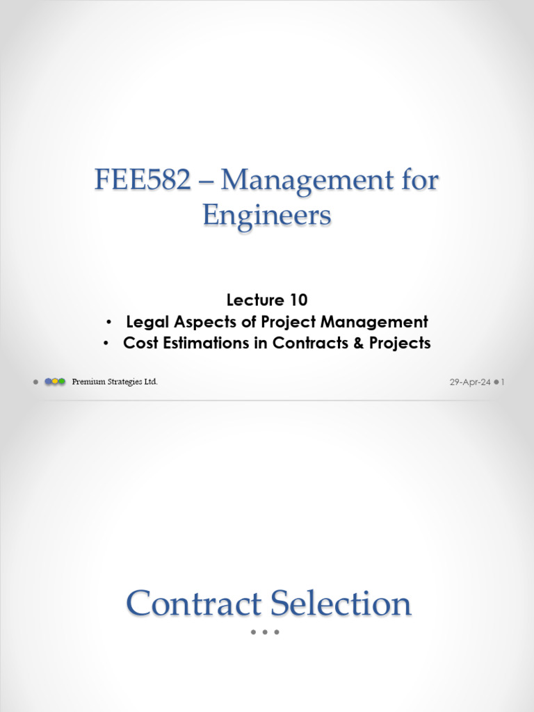 Project Management for Engineers | PDF | Employment | Insurance