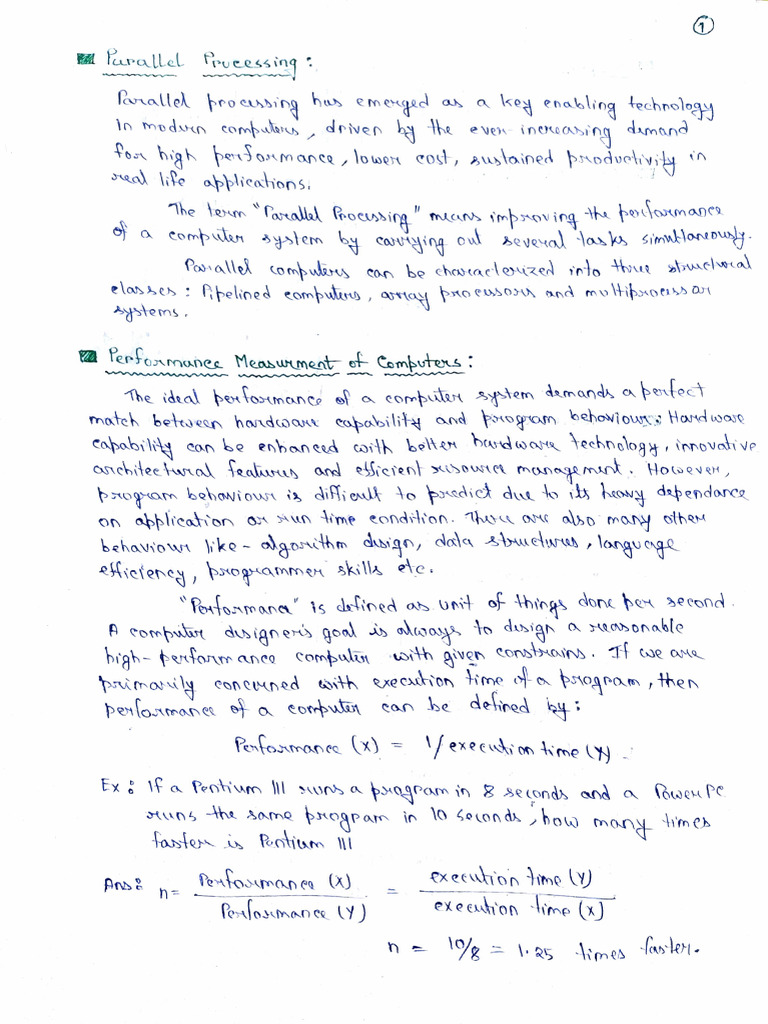 Computer Architecture Notes 1 | PDF | Computer Hardware