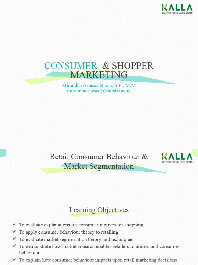 Consumer Behavior & Retail Marketing Insights | PDF | Consumer ...