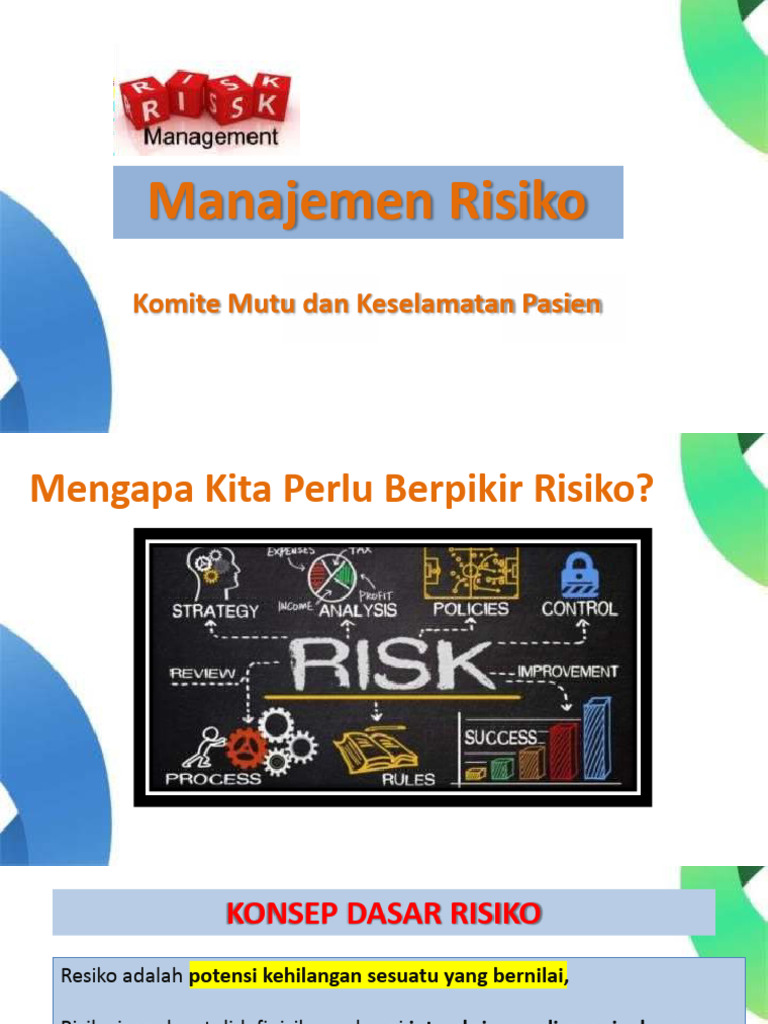 Manajemen Risiko di Rumah Sakit | PDF | Pengembangan Diri | Kesehatan ...