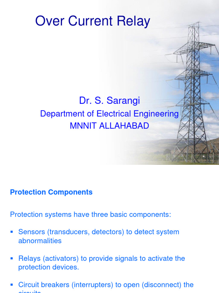 Overcurrent Relay | PDF | Relay | Manufactured Goods