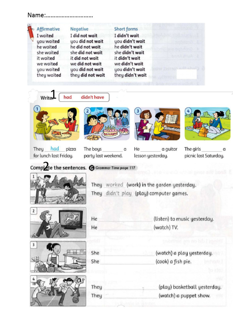 PAST SIMPLE | PDF