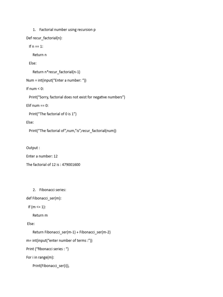 Program List In Python