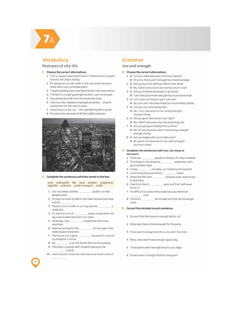 Workbook 7A | PDF