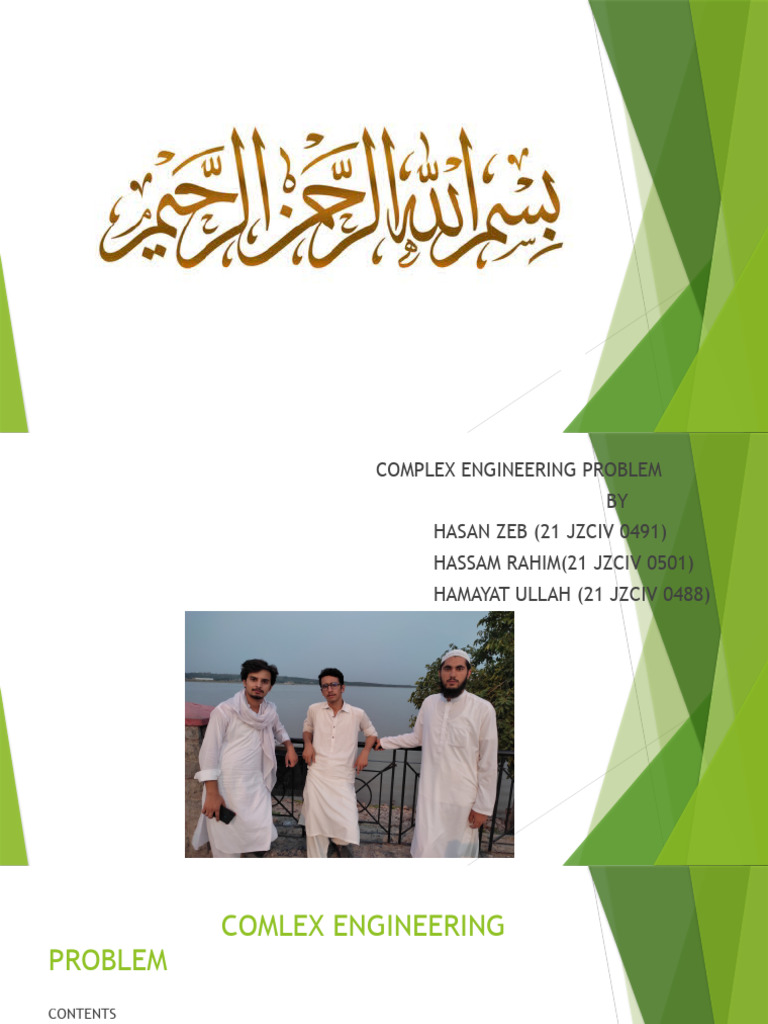 Hasan Zeb, Hasam, Hamayat Presentation | PDF | Velocity | Chemical ...
