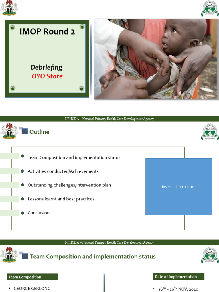 Oyo State NPHCDA IMOP Round 2 Debrief | PDF | Health Care | Public Health