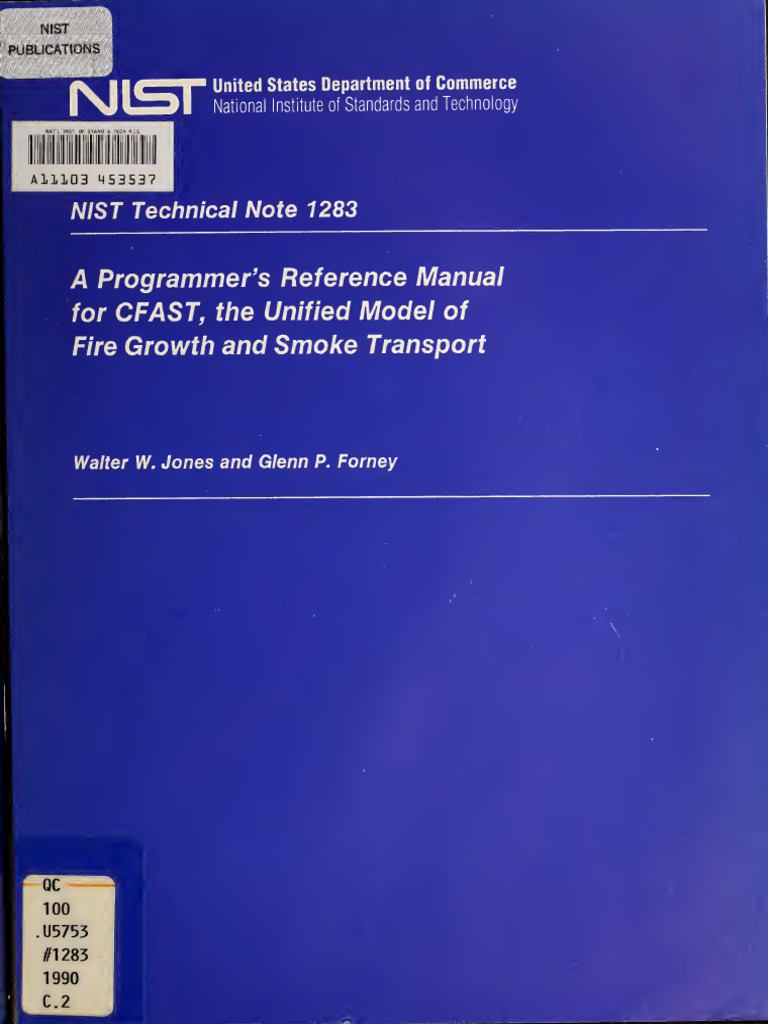 CFAST Programmer's Reference Manual | PDF | Computer Program | Programming