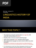 Linguistics History of India