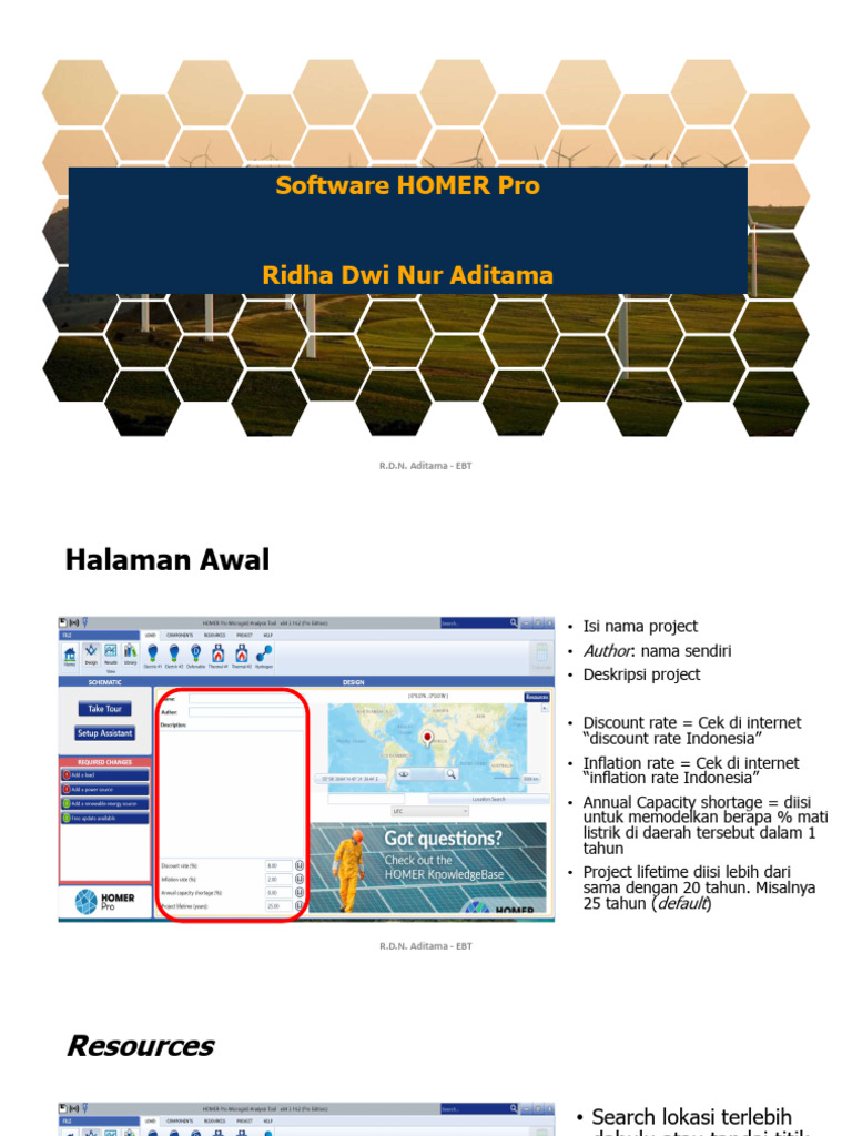 Panduan Simulasi HOMER Pro | PDF