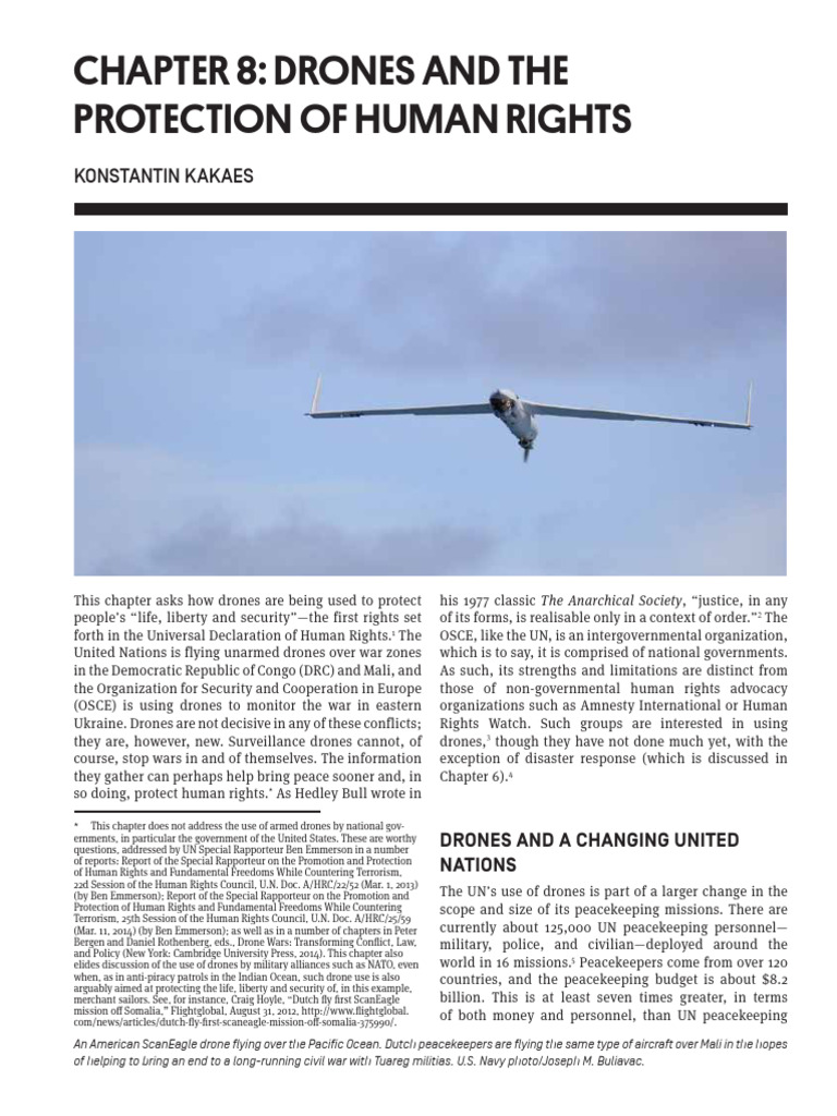 Drones Enhancing Human Rights Protection | PDF | Organization For ...