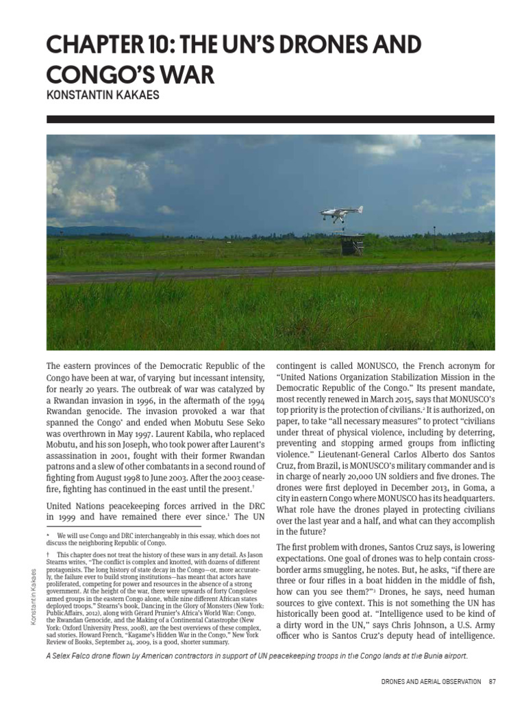 Chapter 10 - The UN's Drones and Congo's War | PDF | Democratic ...
