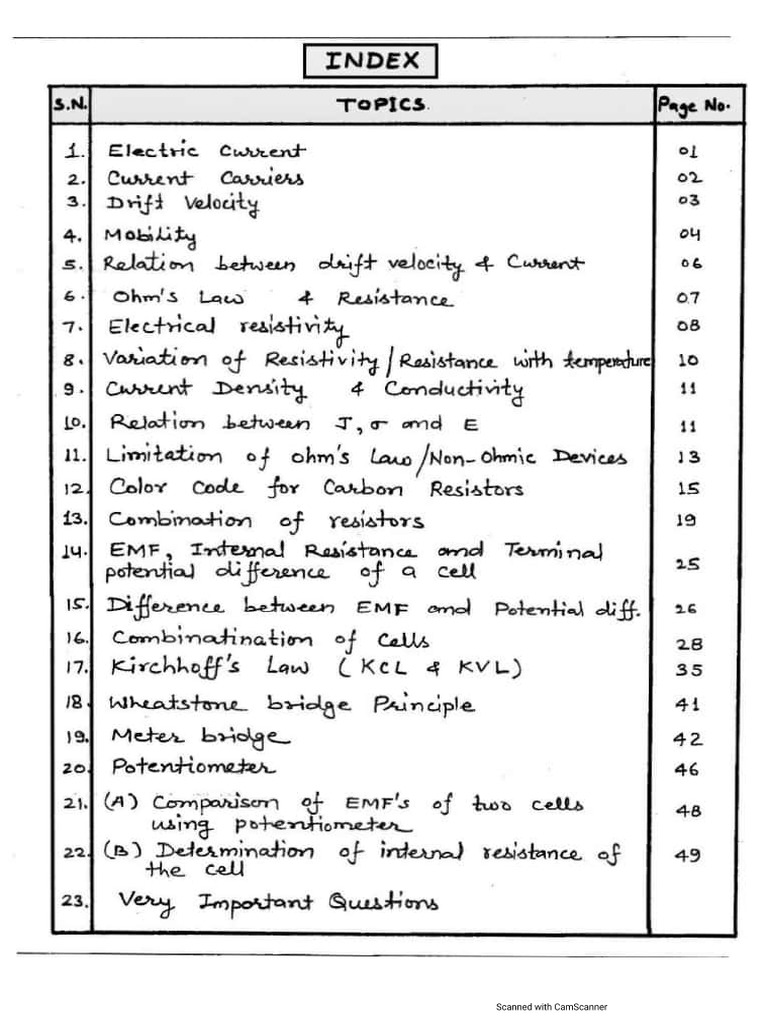 Current Electricity-1 | PDF
