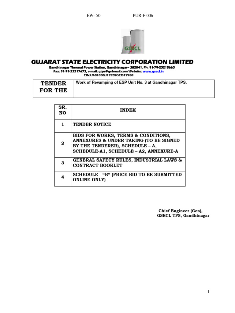 GTPS Tender EW-50 12 03 2024 | PDF | Banks | Payments
