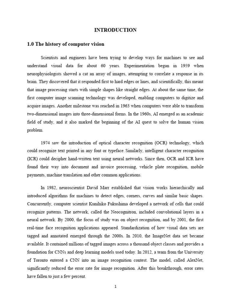 Computer Vision Advancement Rebecca | PDF | Computer Vision | Augmented ...