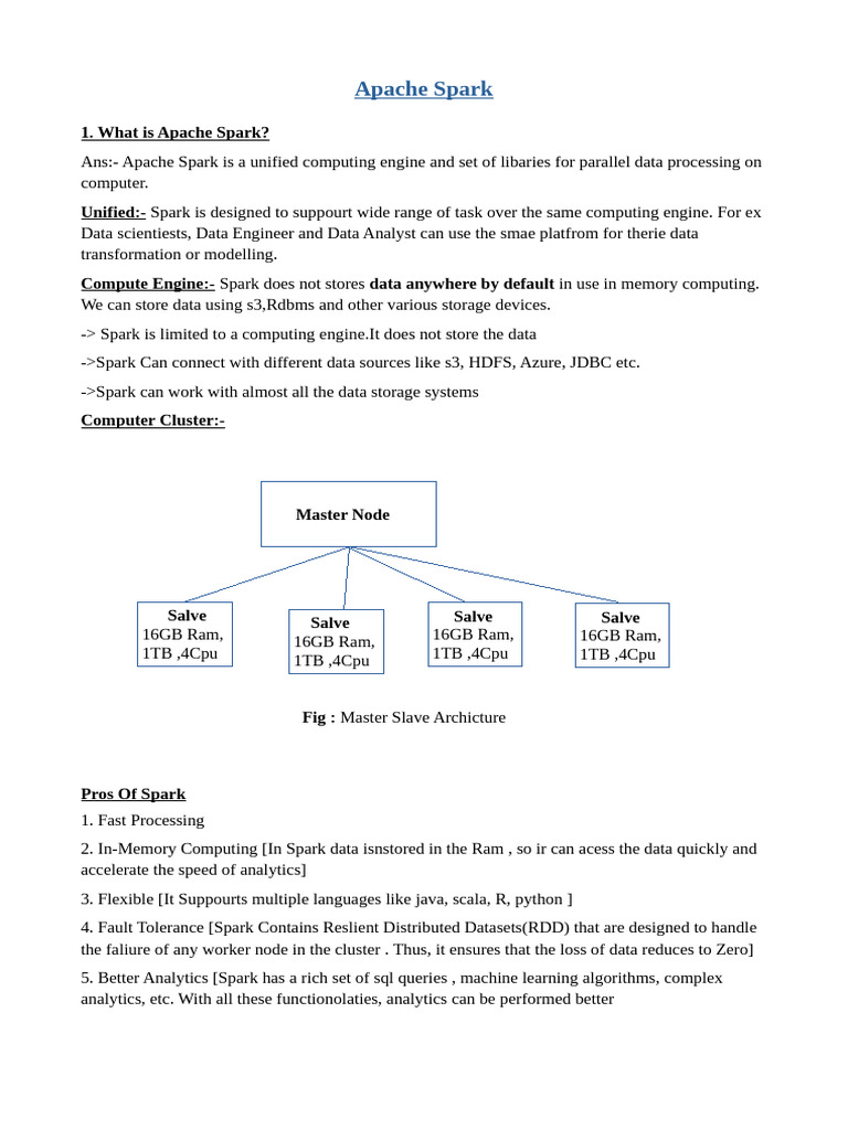 Understanding Apache Spark: Features & Benefits | PDF | Apache Spark ...