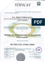 ISO 27001- S.W.A.T. FORCE ROMANIA