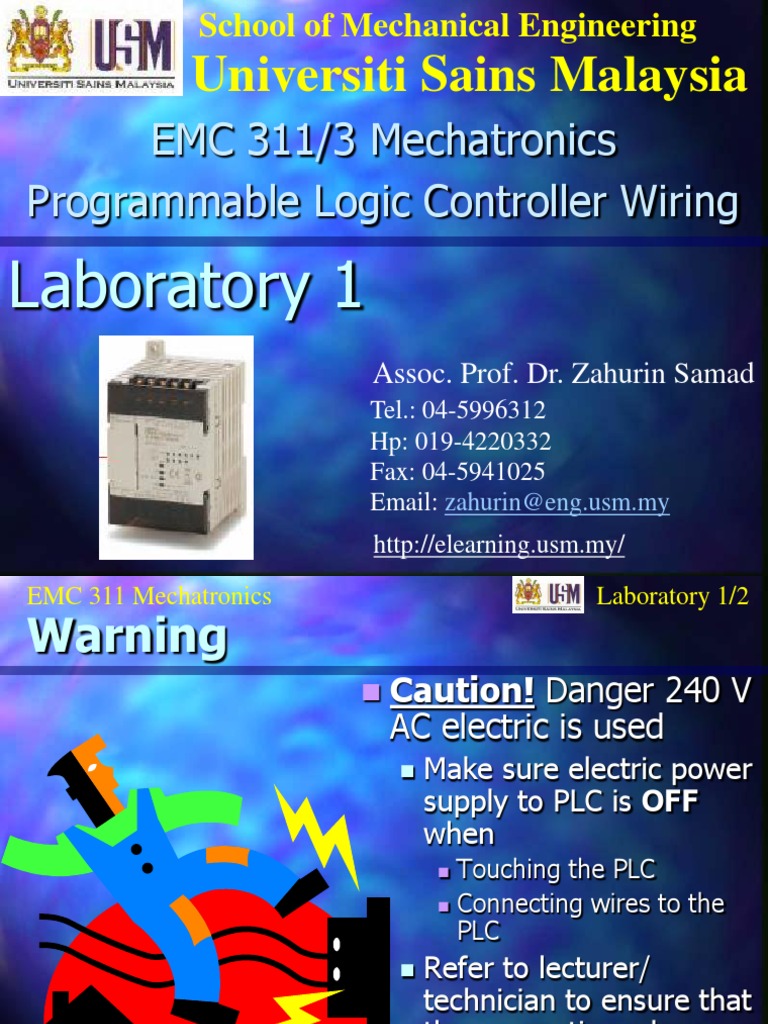 Mechatronics PLC Wiring Lab Guide | PDF | Programmable Logic Controller ...