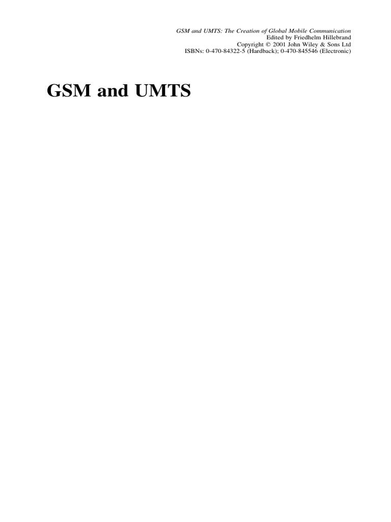GSM & Umts | PDF | Gsm | General Packet Radio Service