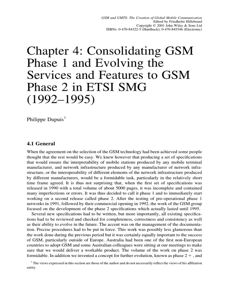 GSM & UMTS | PDF | Gsm | Specification (Technical Standard)