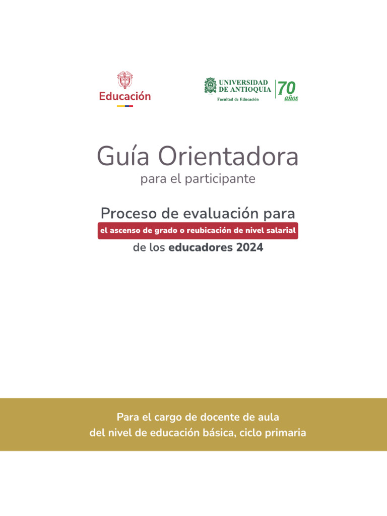 Guía de Evaluación para Docentes en Colombia | PDF | Evaluación | Maestros