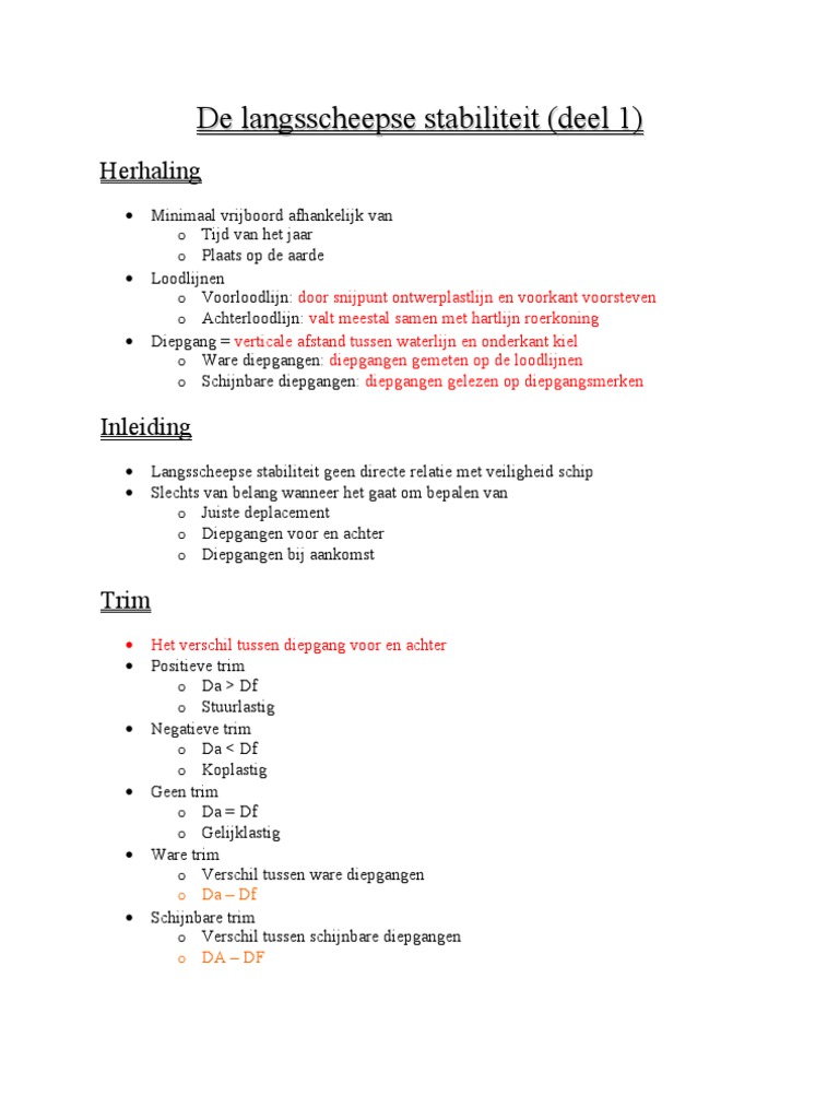 Stabiliteit | PDF
