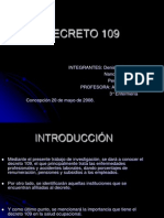 Decreto 109 Power