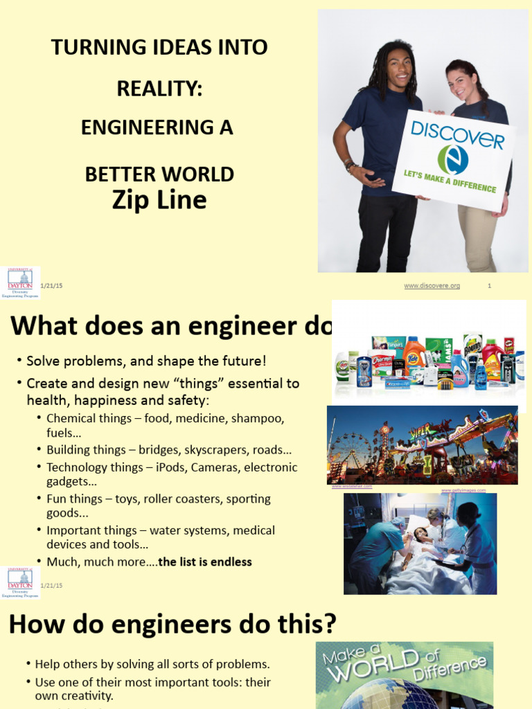 Zip Line Powerpoint Pdf Engineering Engineering Design Process