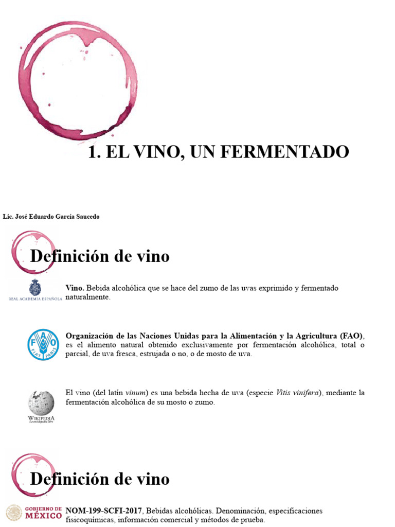 El Vino Un Fermentado Pdf Vino Fermentación