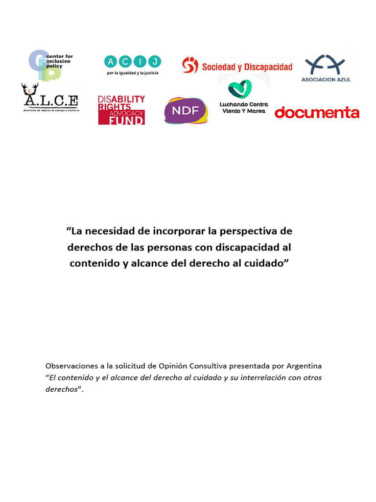 Derechos de Discapacidad y Cuidado | PDF | Invalidez | Naciones Unidas