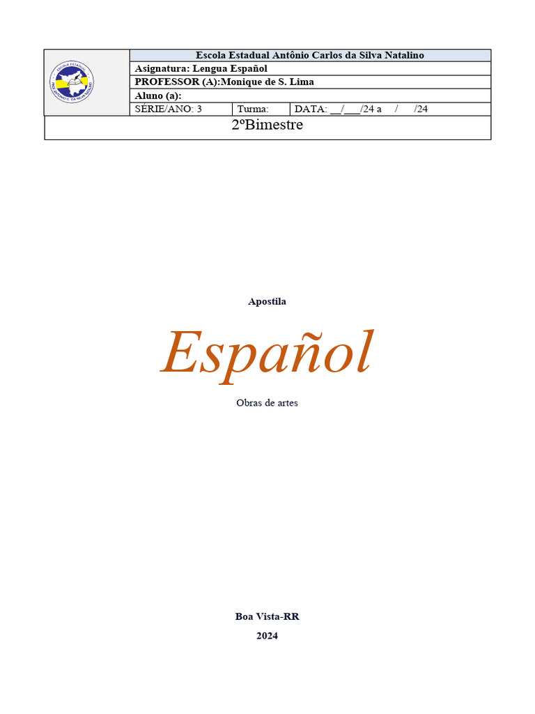 Apostila Espanhol 3 Pdf Pdf Adverbio