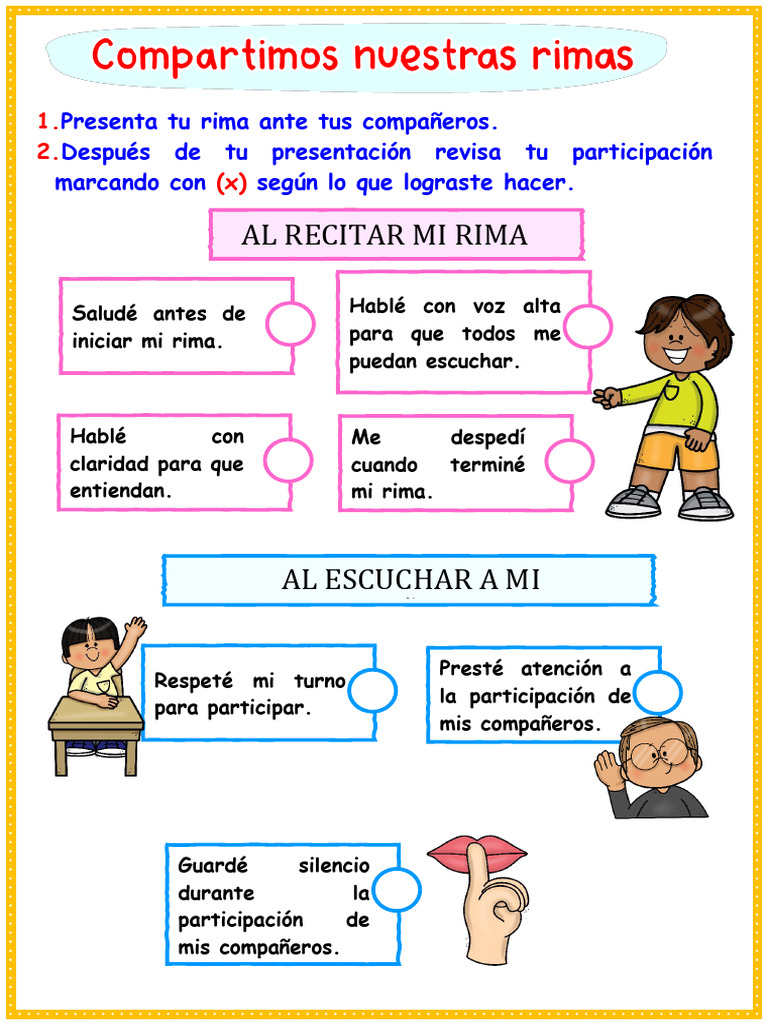 Ficha Compartimos Nuestras Rimas 2 Grado Pdf