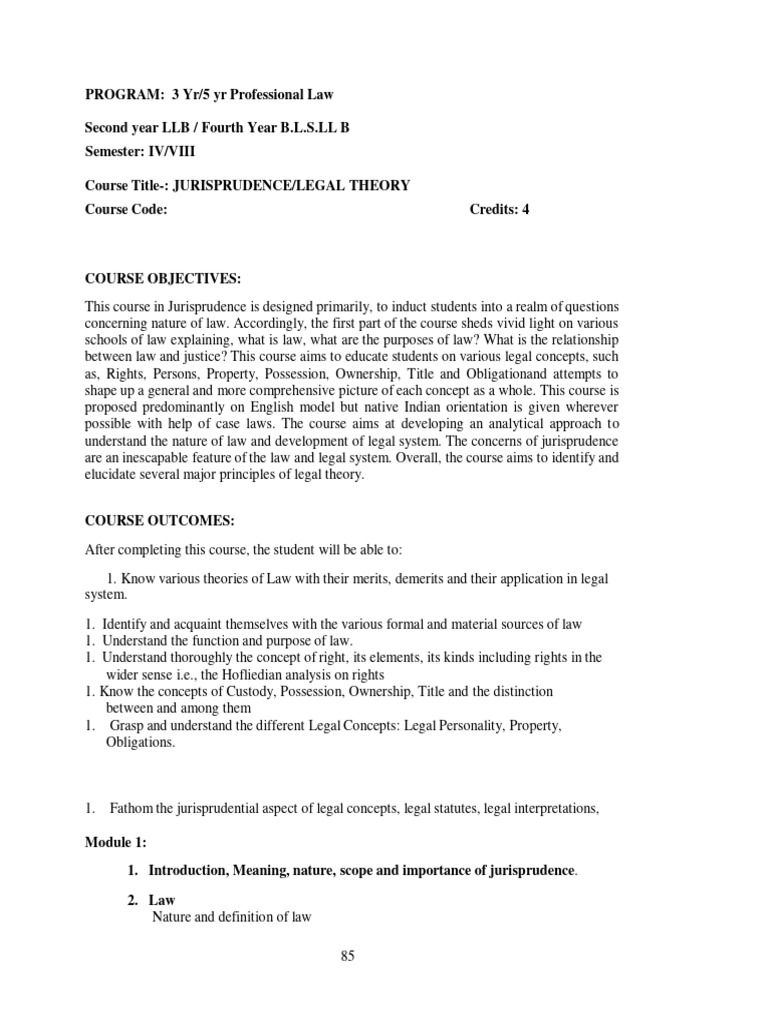Sem IV Syllabus | PDF | Crimes | Crime & Violence