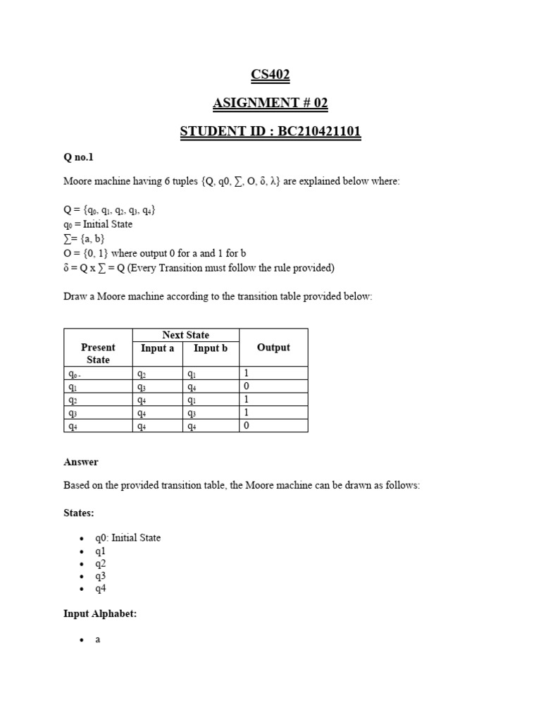 Spring 2024 - CS402 - 2 - BC210421101 | PDF
