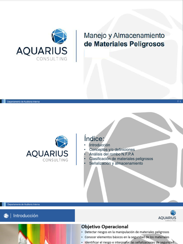 Manejo y Almacenamiento de Materiales Peligrosos | PDF | Combustión ...