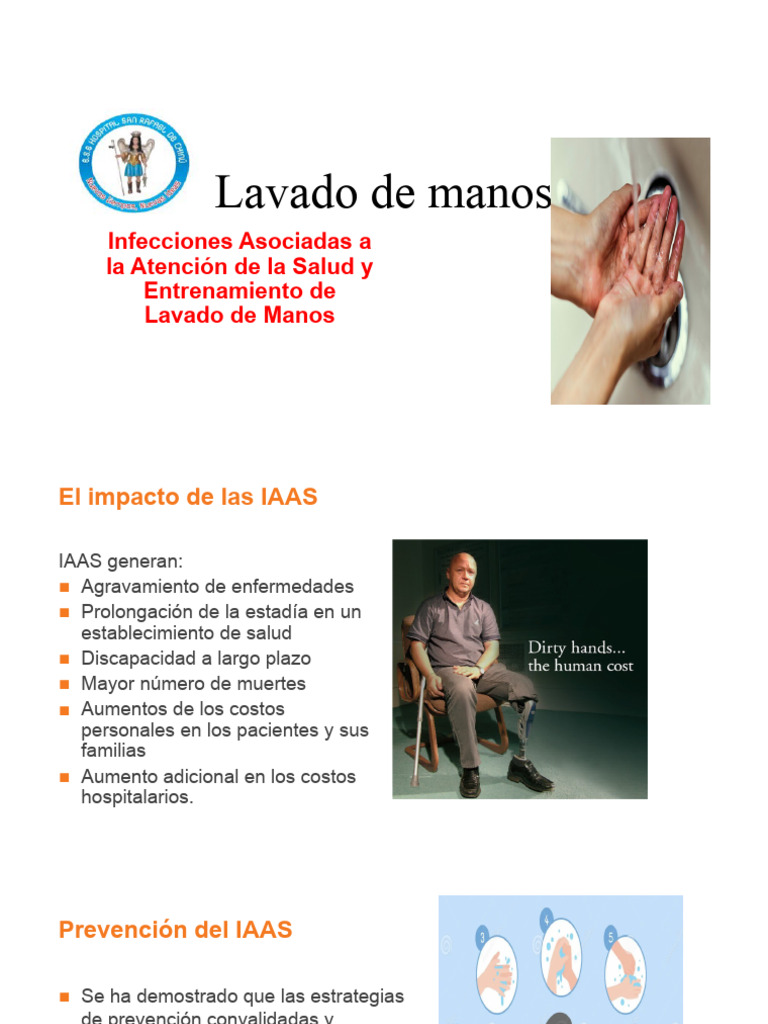 Importancia del Lavado de Manos en Salud | PDF | Lavado de manos ...