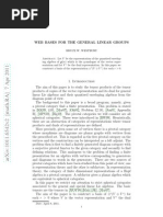 Bruce W. Westbury - Web Bases For The General Linear Groups