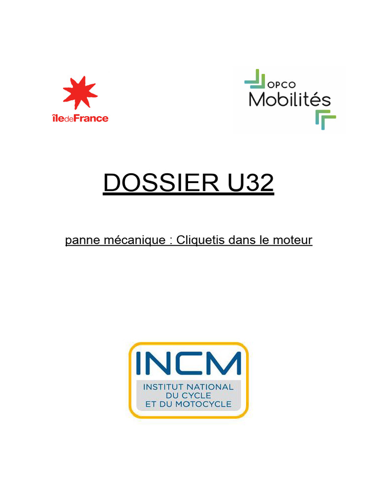 Réparation moteur Harley Davidson U32 | PDF | Piston | Ingénierie
