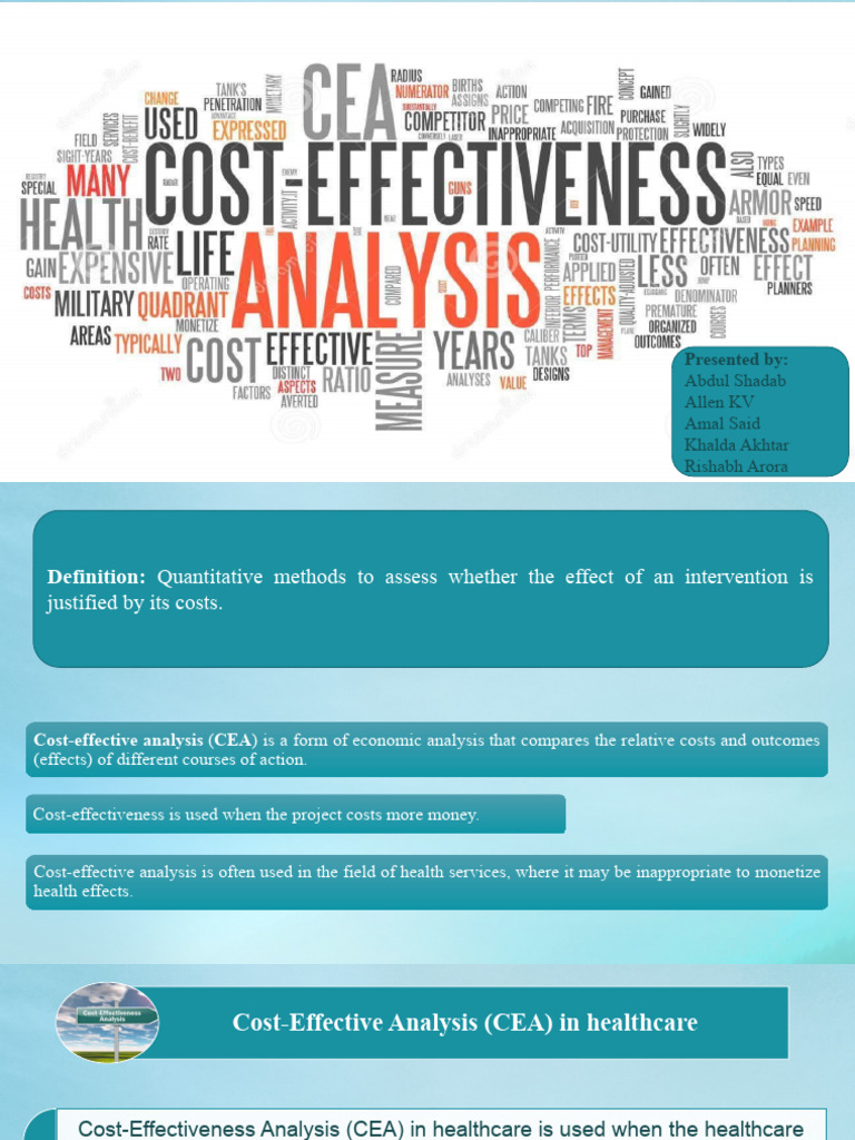 Cost Effectiveness Analysis Articles