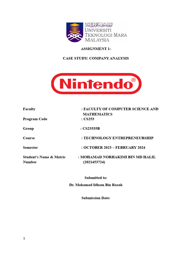 Nintendo Company Structure Overview | PDF | Nintendo | Wii