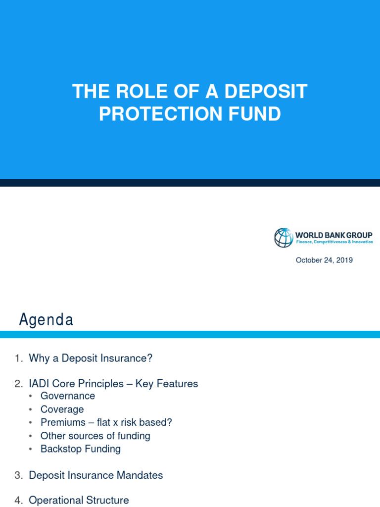 Understanding Deposit Protection Funds | PDF | Deposit Insurance ...