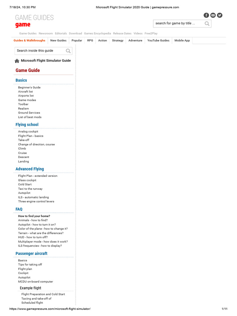 MICROSOFT FLIGHT SIMULATOR 2020 GUIDE PDF visual data 6