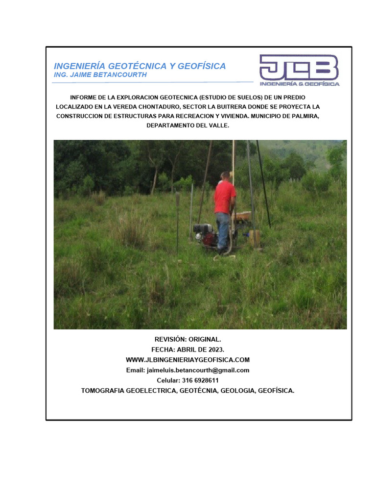 Estudio De Suelos Pdf Fundación Ingeniería Ingeniero Civil