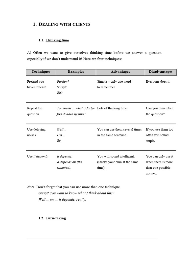 Client Communication Techniques Guide | PDF | Conversation | Human ...