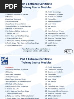 LEEA Course Levels Overview | PDF