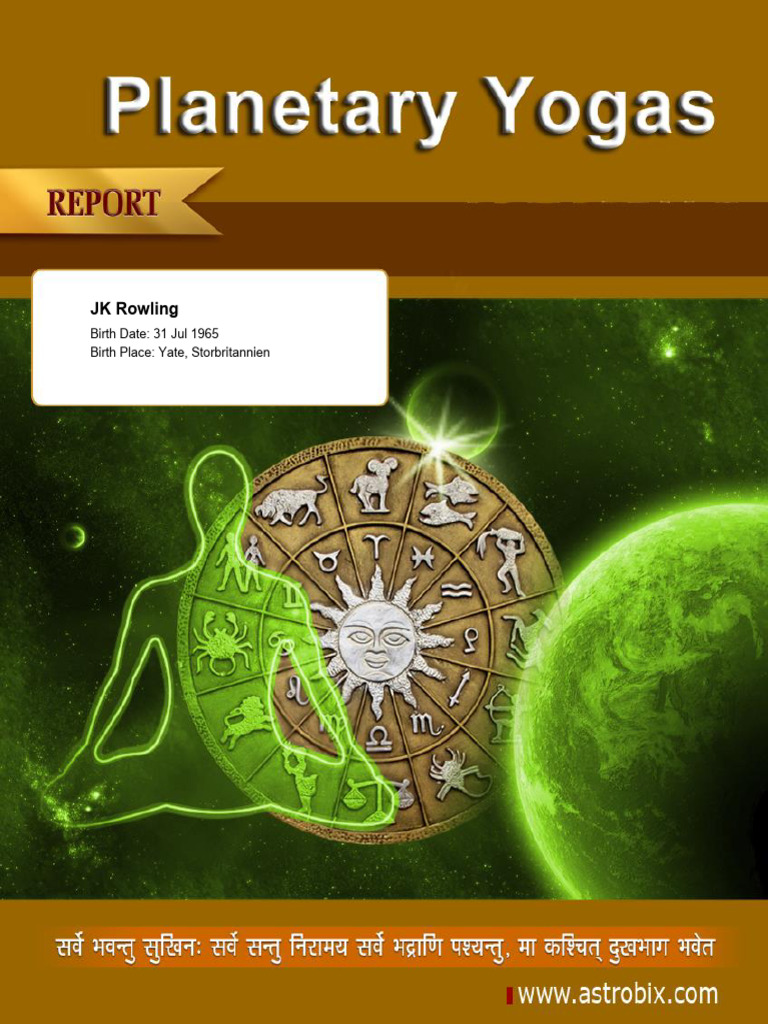 J K Rowling PDF In Astrology Hindu Astrology
